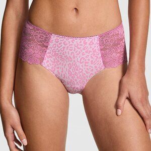 Victoria’s Secret Women's Moonstone Pink Leopard Print NS Cheeky Panty - M - New